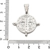 Brass Religion Saint Benedict Medal Chandelier Component Links KK-L228-22A-P-3
