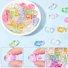 100Pcs Transparent Acrylic Beads TACR-SP0001-24-6