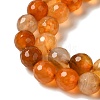 Dyed & Heated Natural Dragon Veins Agate Beads Strands G-P539-A01-19-4