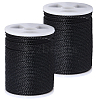 2 Rolls Round Waxed Polyester Cord YC-PA0001-01C-7