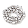 Electroplated Shell Pearl Beads Strands BSHE-C006-02C-2