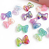 Transparent Crackle Acrylic Beads OACR-K008-07-1