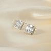 Elegant Unisex Brass Clear Cubic Zirconia Stud Earrings for Fashionable Office Wear TY5550-1