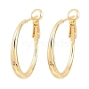 Brass Hoop Earrings for Women EJEW-A156-17A-G-4