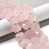 Natural Rose Quartz Beads Strands G-B094-E01-01-2