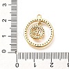 Brass Micro Pave Cubic Zirconia Pendants KK-G519-07G-05-3