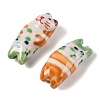 Hand-Painted Porcelain Beads PORC-R001-01F-2