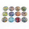 Half Round/Dome Pattern Glass Flatback Cabochons for DIY Projects GGLA-Q037-25mm-35-1