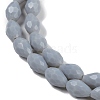 Opaque Solid Color Imitation Jade Beads Strands EGLA-N013-P8mm-D05-3