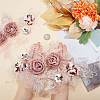 3D Flower Organgza Polyester Embroidery Ornament Accessories DIY-WH0401-01-3