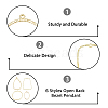 48Pcs 6 Styles Alloy Open Back Bezel Pendants FIND-DC0002-07-4