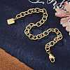 Brass Cable Chain Bracelets BJEW-H537-11G-1