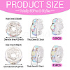 30Pcs 2 Colors Brass Rhinestone Spacer Beads RB-TA0001-29I-2