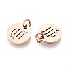304 Stainless Steel Charms STAS-Q201-T445-6R-2