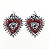 Gothic Style Alloy Resin Pendants X-PW-WGE8991-01-5