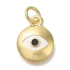 Rack Plating Brass Enamel Charm KK-I720-62G-1