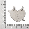 201 Stainless Steel Pendants STAS-Q342-46P-3