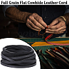 Gorgecraft Flat Cowhide Leather Jewelry Cord LC-GF0001-10A-04-4
