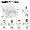 20Pcs 5 Styles Mini High Borosilicate Glass Bottle Bead Containers BOTT-YW0001-02-2