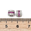 Brass Micro Pave Cubic Zirconia Beads KK-H202-07P-3