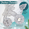 3D Flower Polyester Sequin Brooches for Backpack Clothes JEWB-WH0030-63A-4