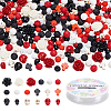 Halloween Theme DIY Stretch Bracelet Kits DIY-UN0007-77-1