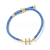 Adjustable Nylon Cord Bracelets BJEW-C096-01G-08-4