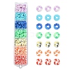 658Pcs 7 Colors Eco-Friendly Handmade Polymer Clay Beads CLAY-YW0001-78-1