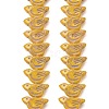 Painted Glass Beads Strands GLAA-Z021-19H-1
