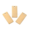 Ion Plating(IP) 201 Stainless Steel Pendant STAS-Z038-01G-B-1