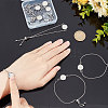 Unicraftale DIY Blank Dome Flat Round Link Bracelet Making Kit DIY-UN0004-11-3