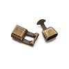 Alloy Snap Lock Clasps PALLOY-TAC0009-24AB-4