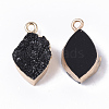 Druzy Resin Pendants RESI-S383-008-2