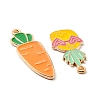Alloy Enamel Pendants ENAM-D053-03KCG-3