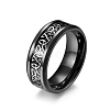 Titanium Steel Triquetra/Trinity Knot Finger Rings for Men Women PW-WG54165-07-1