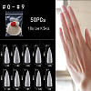 ABS Plastic Seamless False Nail Tips MRMJ-Q069-002C-4