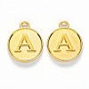 Alloy Pendant Cabochon Settings For Enamel PALLOY-YW0001-10KCG-4