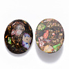 Assembled Synthetic Imperial Jasper and Bronzite  Cabochons G-R457-01A-2