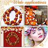 120Pcs 4 Colors Painted Natural Wood Beads WOOD-SP0001-11A-6