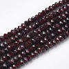 Natural Garnet Beads Strands G-R362-05-1