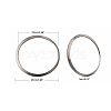 Tarnish Resistant 201 Stainless Steel Linking Rings STAS-F192-001P-03-2