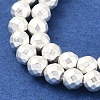 Electroplated Synthetic Non-Magnetic Hematite Beads Strands G-U003-13B-3