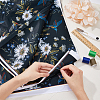 Flower Polyester Fabric DIY-WH0410-98-3