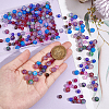 ARRICRAFT 240pcs 8 styles Baking Painted & Imitation Opalite Transparent Glass Beads Strands DGLA-AR0001-07-3