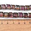 Electorplated Glass Beads EGLA-E006-1C-6