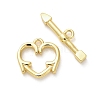 Brass Toggle Clasps KK-M314-04G-4