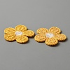 5-Petal Flower Shape Two Tone Crochet Appliques DIY-WH0399-61B-2