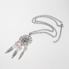 Iron Pendant Necklaces NJEW-JN01342-01-1