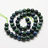 Natural Chrysocolla and Lapis Lazuli Beads Strands G-P281-03-10mm-2