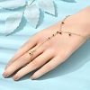 Brass Micro Pave Cubic Zirconia Mittens Bracelets BJEW-C156-01G-02-3